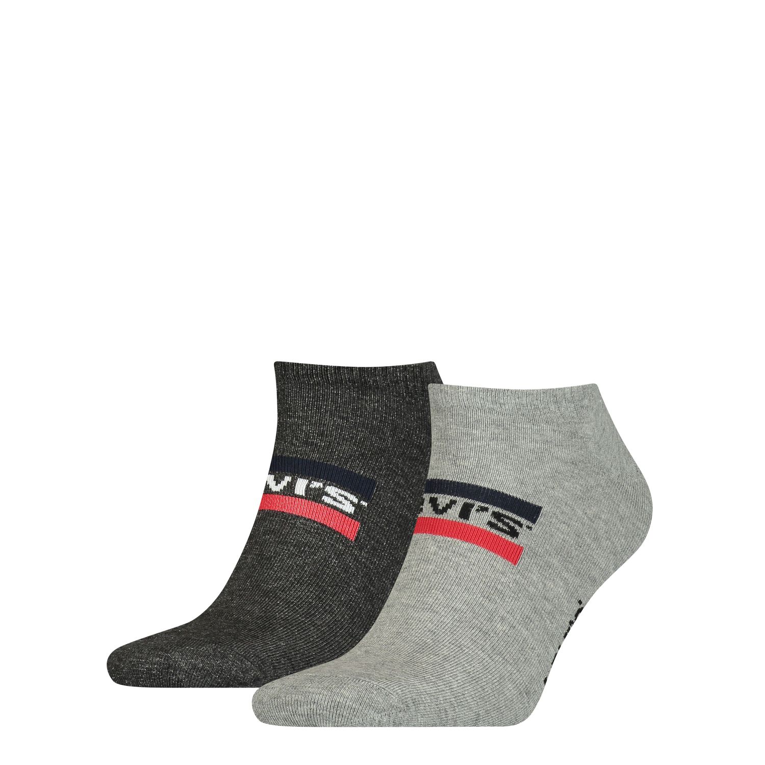 Levis Unisex Sneaker Sportsocken Low Cut Sportswear Logo 2er Pack