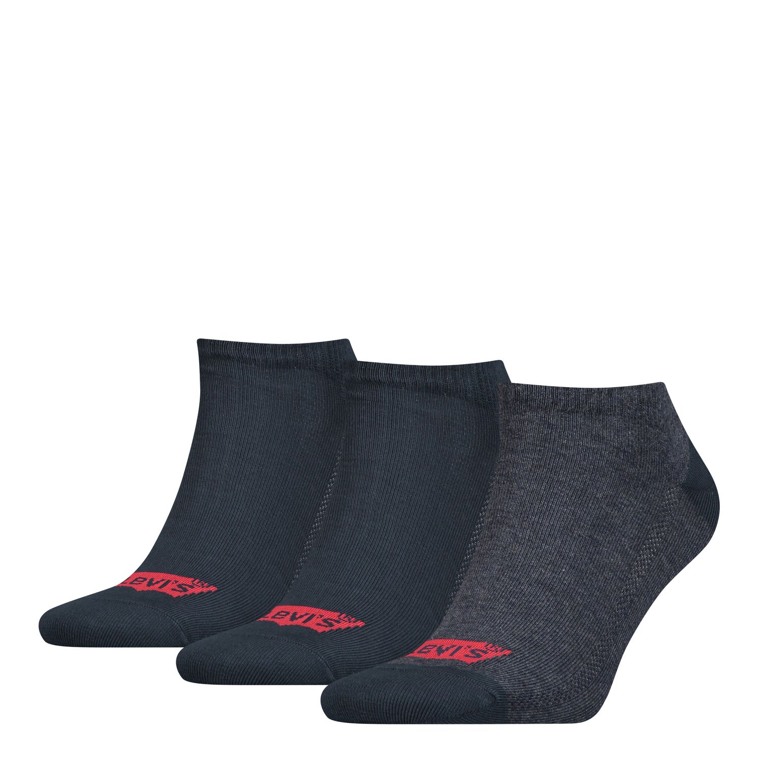 Levis Unisex Sneaker Sportsocken Low Cut Batwing Logo 3er Pack