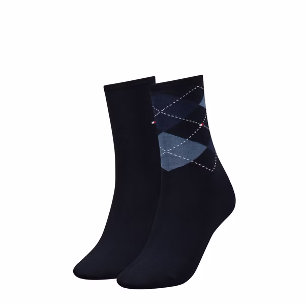 Tommy Hilfiger Damen Socken CHECK 2er Pack Tommy Hilfiger Damen Socken CHECK 2er Pack