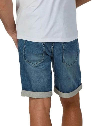 riverso Jeans Shorts Herren Stretch Kurz Kordelzug Regular Fit RIVPaul