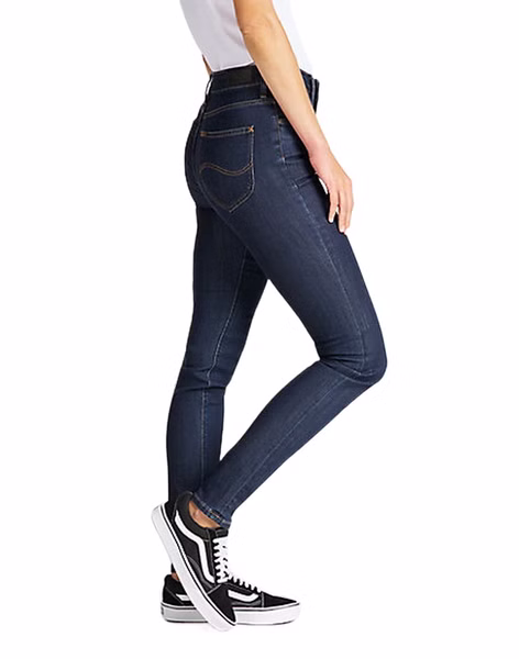 Lee Damen Jeans Jeanshose Stretch Scarlett High Skinny Fit  - Blau - Tonal Stonewash Lee Damen Jeans Jeanshose Stretch Scarlett High Skinny Fit  - Blau - Tonal Stonewash