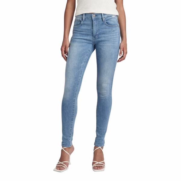 G-Star Damen Jeans 3301 High Skinny  Fit - Blau - Light Indigo Aged G-Star Damen Jeans 3301 High Skinny  Fit - Blau - Light Indigo Aged