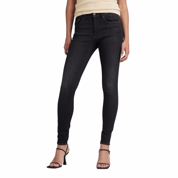 G-Star Damen Jeans 3301 High Skinny  Fit - Schwarz Worn In Coal G-Star Damen Jeans 3301 High Skinny  Fit - Schwarz Worn In Coal