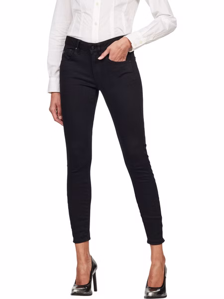 G-Star Damen Jeans Arc 3D Mid Skinny  Fit - Schwarz - Pitch Black G-Star Damen Jeans Arc 3D Mid Skinny  Fit - Schwarz - Pitch Black