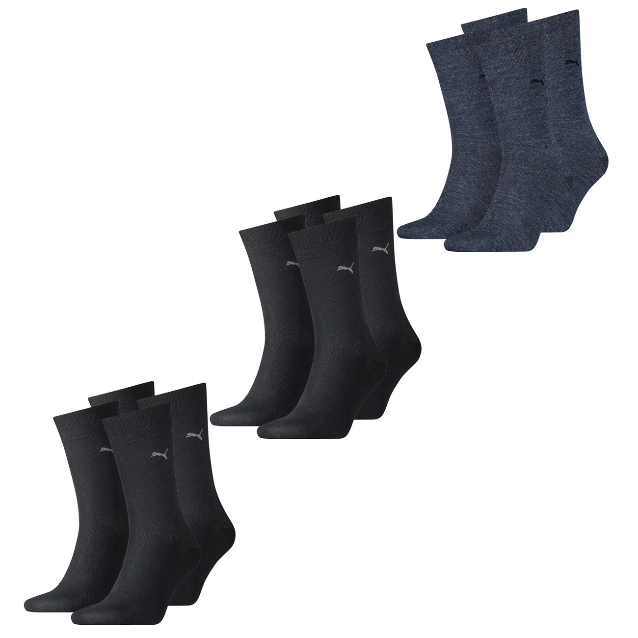 Puma Herren Socken CLASSIC Baumwolle - 4er 6er 8er Multipack