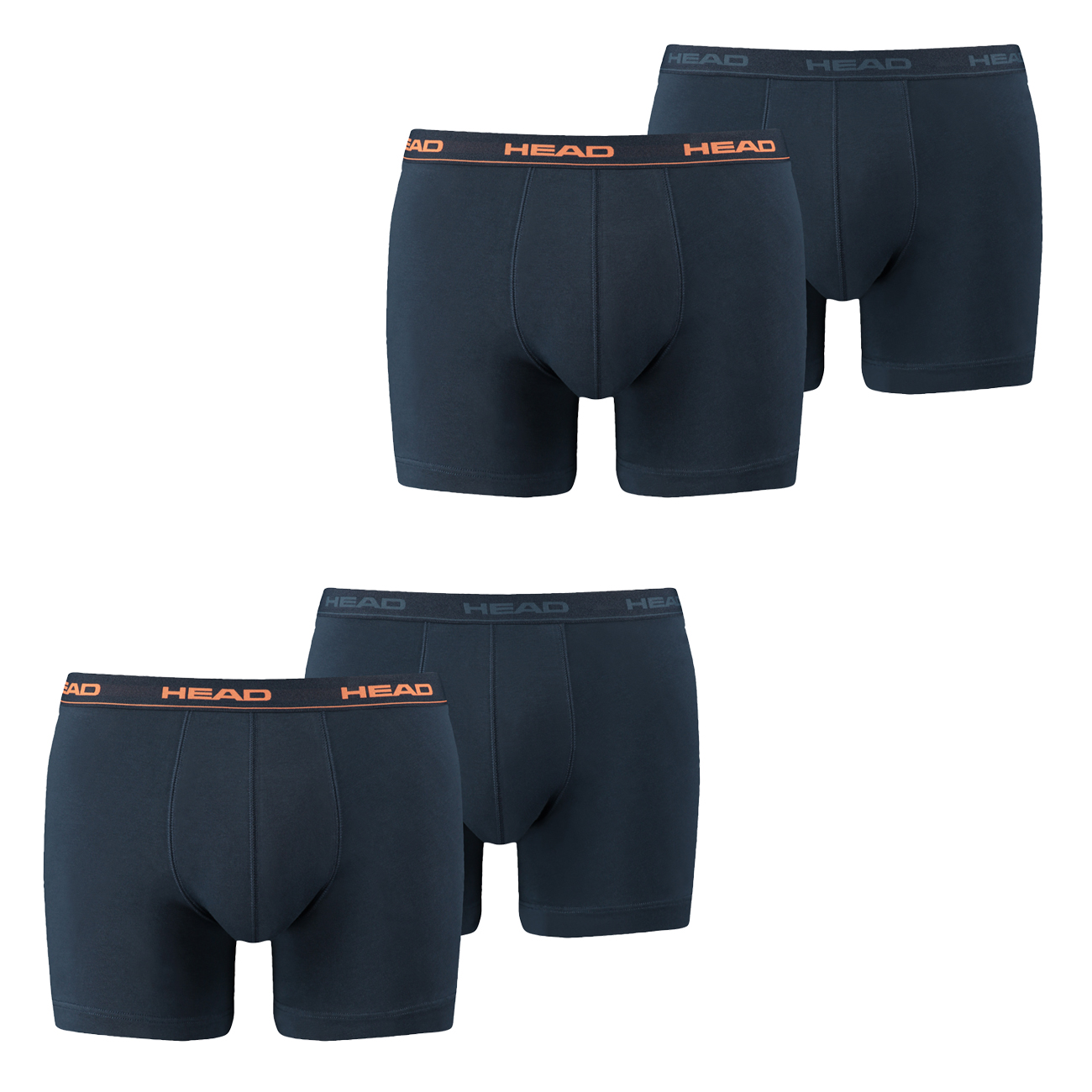 HEAD Herren Boxershort Basic Boxer Unterwäsche Baumwolle - 4er 6er 8er Multipack