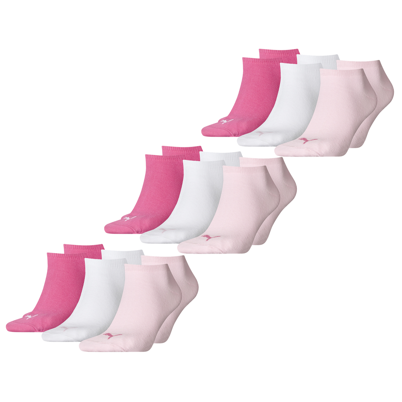 Sneakersocken - PUMA UNISEX SNEAKER PLAIN 6er 9er 12er MULTIPACK günstig online kaufen