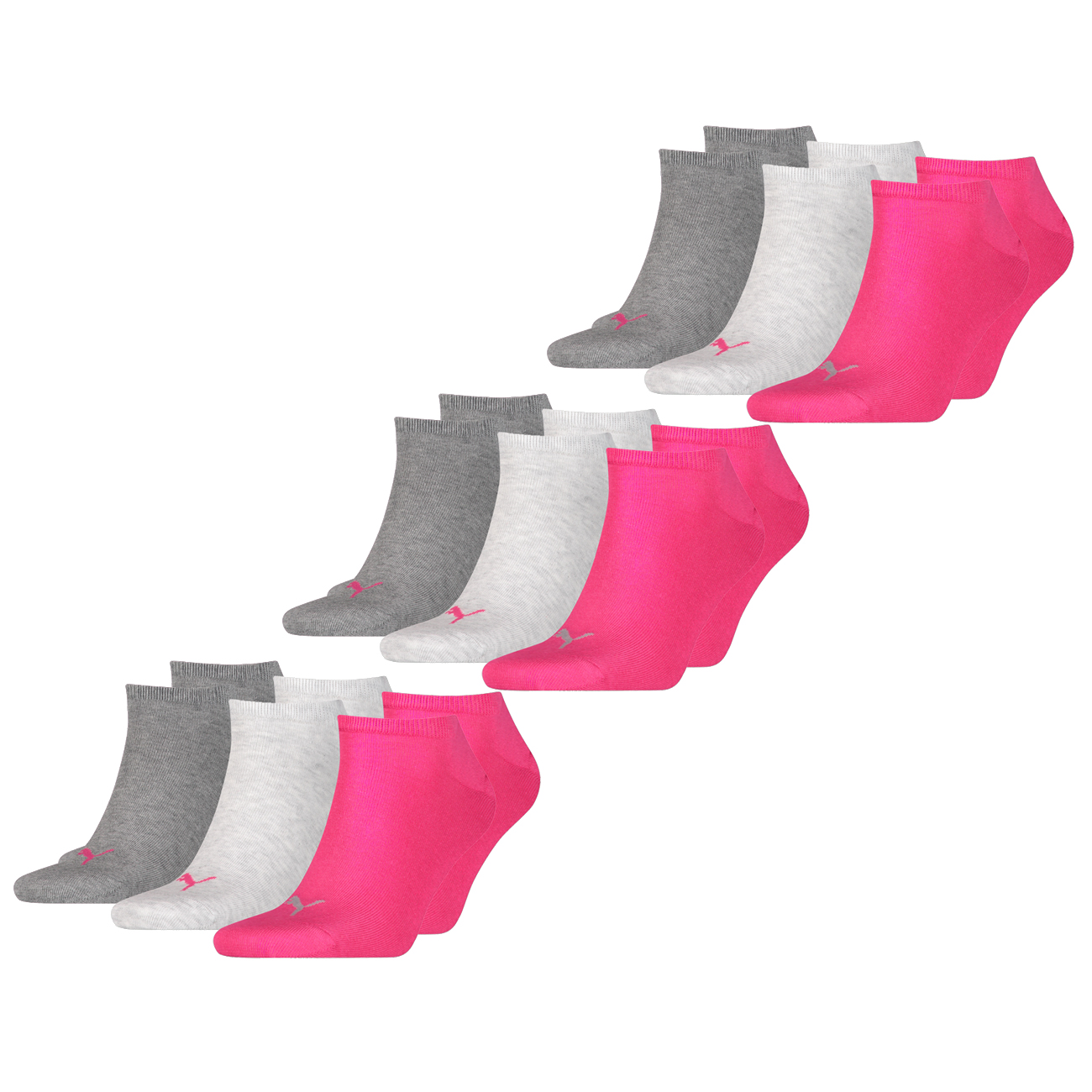 Sneakersocken - PUMA UNISEX SNEAKER PLAIN 6er 9er 12er MULTIPACK günstig online kaufen