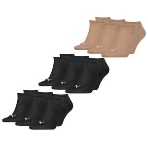 6 Paar Black (200) & 3 Paar Beige Melange (050)