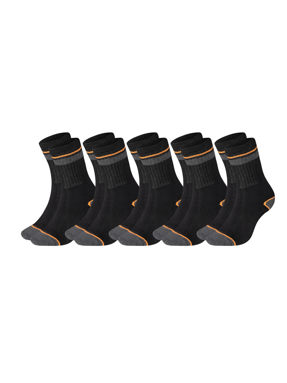 Black+Decker Unisex Herren Damen Sportsocken Heavy Fabric Crew 5er Pack