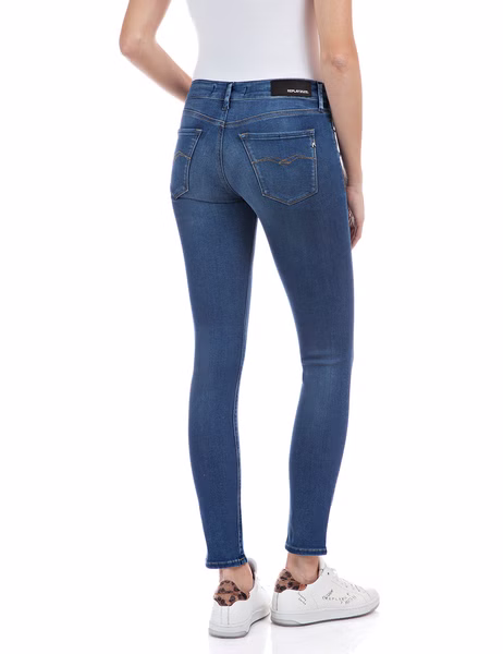 Replay Damen Jeans New Luz - Skinny Fit - Blau - Medium Blue Replay Damen Jeans New Luz - Skinny Fit - Blau - Medium Blue