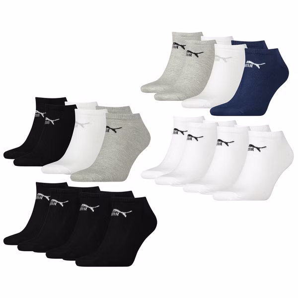 Sneakersocken - PUMA HERREN DAMEN UNISEX SNEAKER CLYDE 3P Sneakersocken - PUMA HERREN DAMEN UNISEX SNEAKER CLYDE 3P