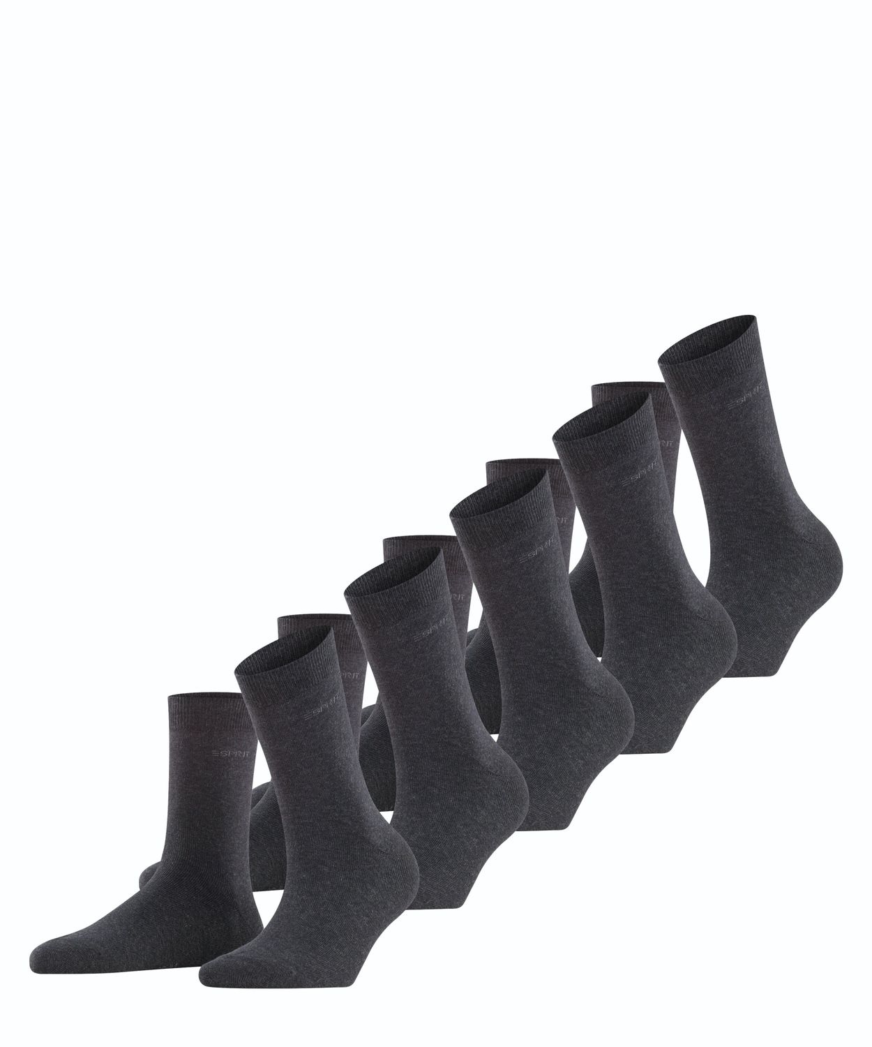 Esprit Damen Socken Uni 5er Pack