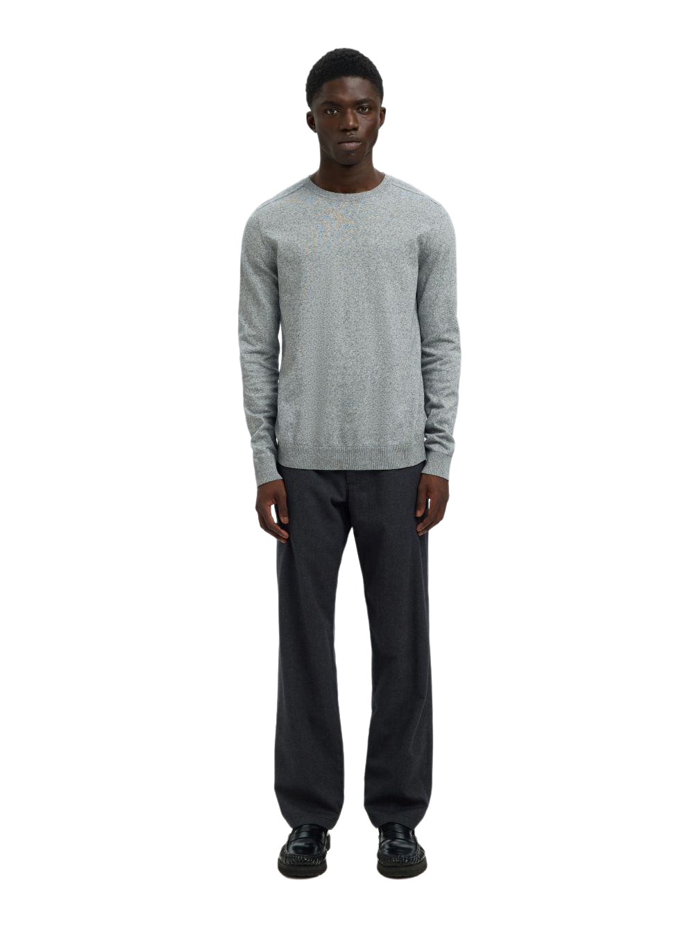 Selected Herren Rundhals Pullover SLHBERG CREW NECK B günstig online kaufen