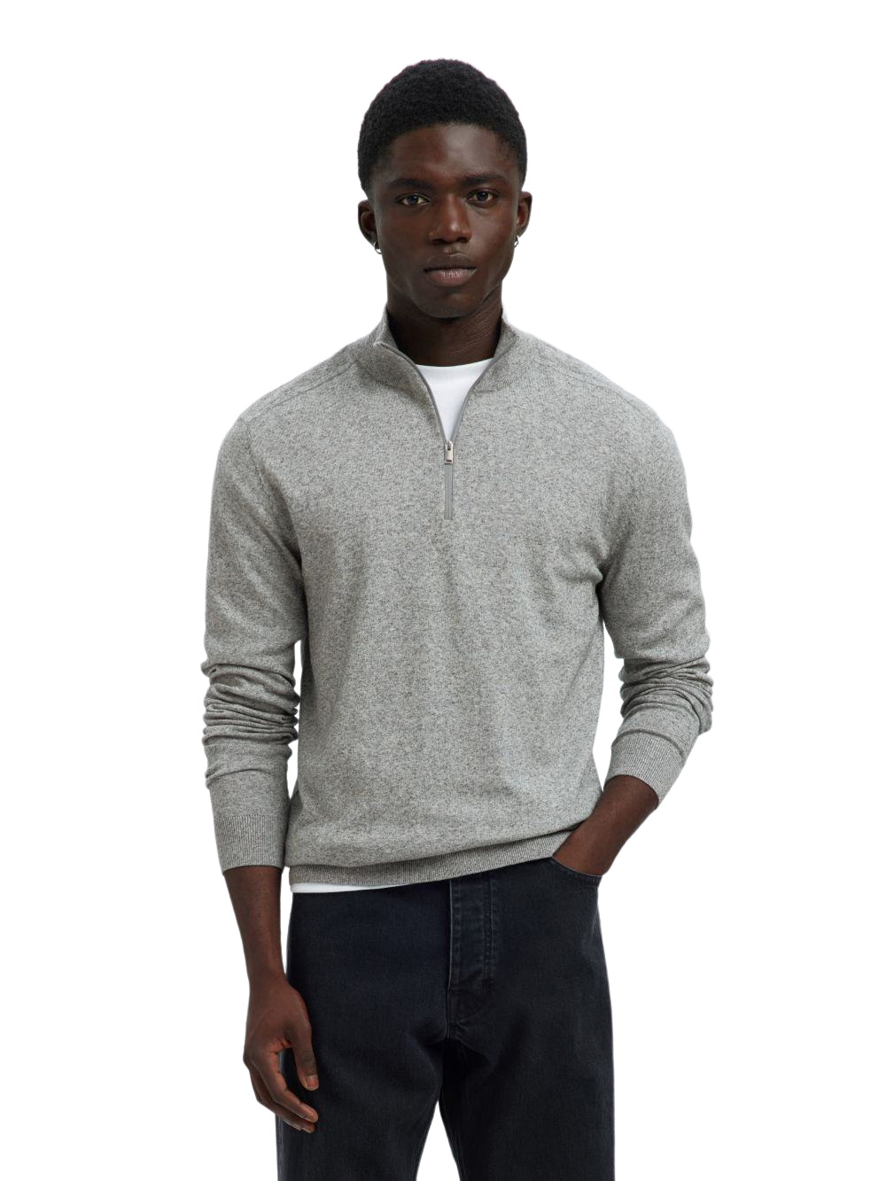 Selected Troyer SLHBERG HALF ZIP CARDIGAN günstig online kaufen