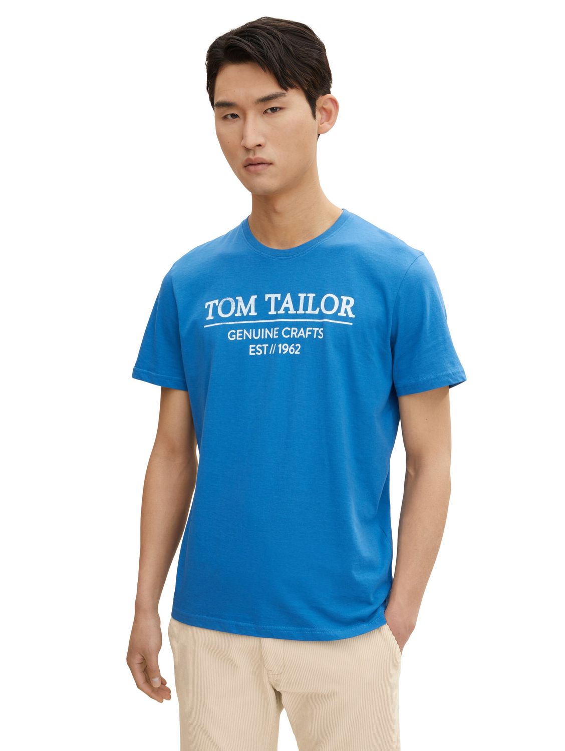 Tom Tailor Herren T-Shirt LOGO PRINT