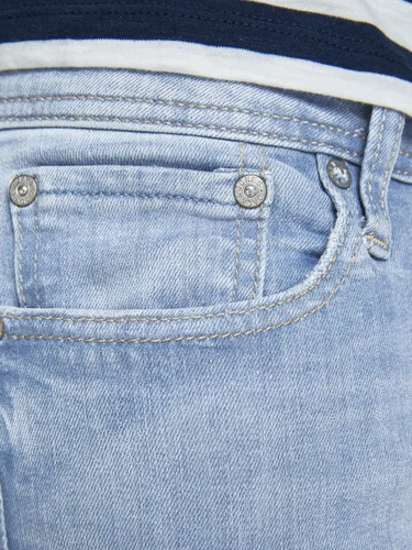 Jack & Jones Herren Jeans JJILIAM JJORIGINAL AGI 002 - Skinny Fit - Blau - Blue Denim