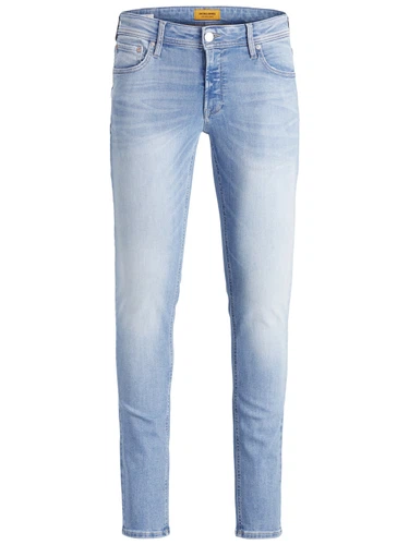 Jack & Jones Herren Jeans JJILIAM JJORIGINAL AGI 002 - Skinny Fit - Blau - Blue Denim