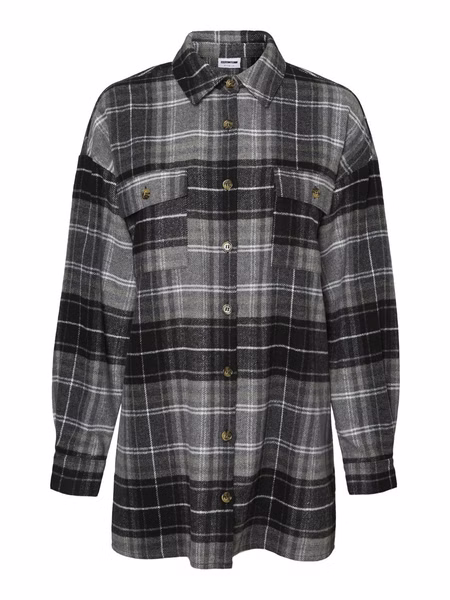 Noisy May Damen Longshirt Hemd NMFLANNY L/S LONG SHACKET - Relaxed Noisy May Damen Longshirt Hemd NMFLANNY L/S LONG SHACKET - Relaxed