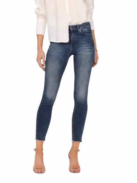 Only Damen Jeans ONLBLUSH LIFE MID SK ANK RW REA422 - Skinny Fit - Blau -Special Blue Grey Denim Only Damen Jeans ONLBLUSH LIFE MID SK ANK RW REA422 - Skinny Fit - Blau -Special Blue Grey Denim