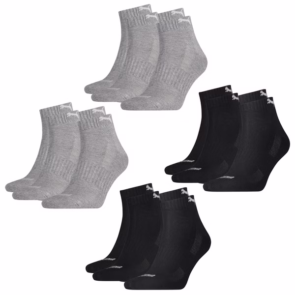 Quartersocken - PUMA CUSHIONED QUARTER UNISEX 4er 6er 8er Multipack Quartersocken - PUMA CUSHIONED QUARTER UNISEX 4er 6er 8er Multipack