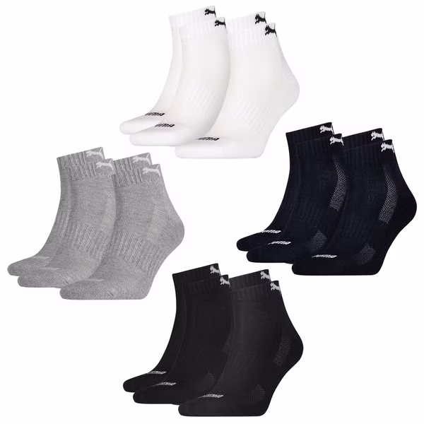 Quartersocken - PUMA CUSHIONED QUARTER UNISEX 4er 6er 8er Multipack Quartersocken - PUMA CUSHIONED QUARTER UNISEX 4er 6er 8er Multipack