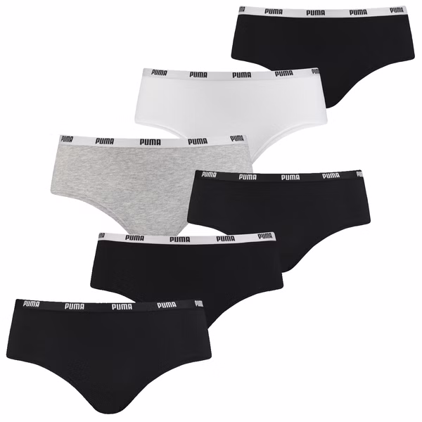 Puma Damen Hipster Sport Lifestyle Pack 95% Baumwolle Slip XS S M L XL 6er 9er 12er Multipack Puma Damen Hipster Sport Lifestyle Pack 95% Baumwolle Slip XS S M L XL 6er 9er 12er Multipack