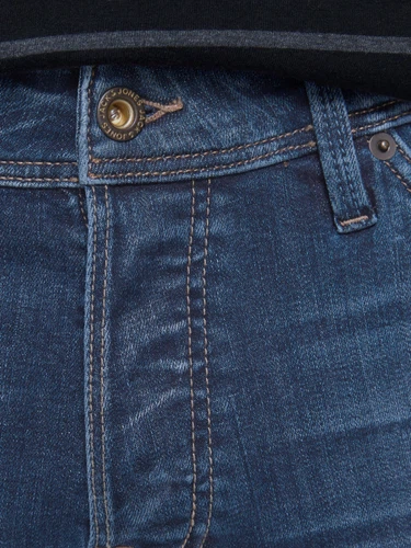 Jack & Jones Herren Jeans JJIGLENN JJFOX AGI 204 50SPS. - Slim Fit - Blau - Blue Denim