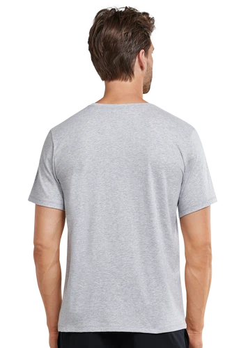 Schiesser Herren V-Neck T-Shirt Melange Mix + Relax