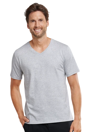 Schiesser Herren V-Neck T-Shirt Melange Mix + Relax
