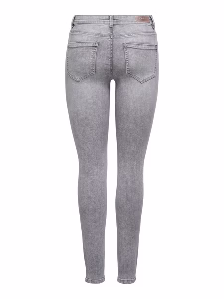 Only Damen Jeans ONLWAUW LIFE MID SK BB BJ694 - Skinny Fit - Grau - Medium Grey Denim Only Damen Jeans ONLWAUW LIFE MID SK BB BJ694 - Skinny Fit - Grau - Medium Grey Denim