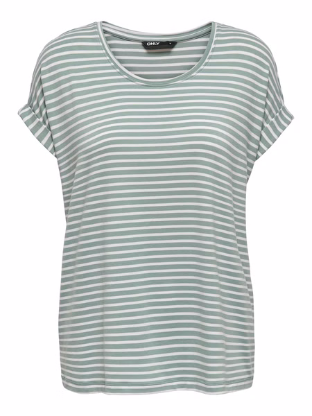 Only Damen Kurzarm T-Shirt ONLMOSTER STRIPE Only Damen Kurzarm T-Shirt ONLMOSTER STRIPE