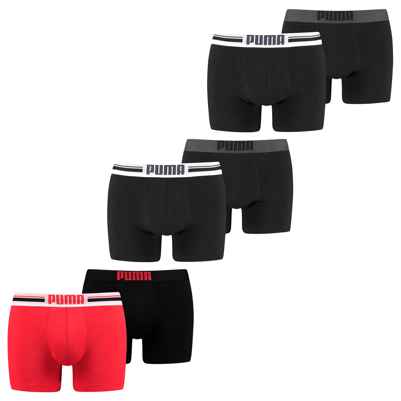 Puma Herren Boxershort PLACED LOGO BOXER 4er 6er 8er Multipack S M L XL