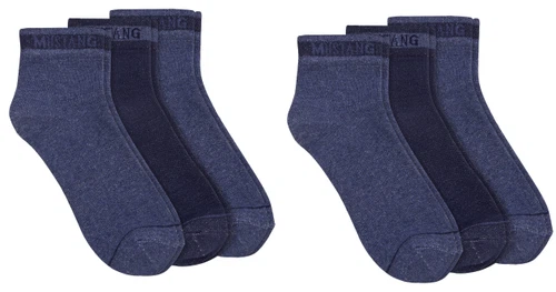 Mustang Herren Quarter Socken Basic 6er Pack