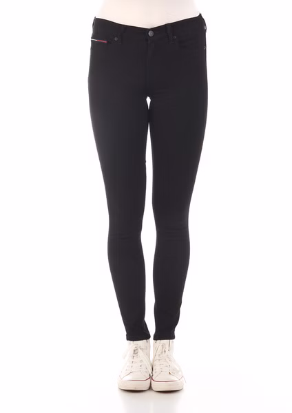 Tommy Hilfiger Damen Jeans NORA MR SKNY STBKS - Skinny Fit - Schwarz - Staten Black Tommy Hilfiger Damen Jeans NORA MR SKNY STBKS - Skinny Fit - Schwarz - Staten Black