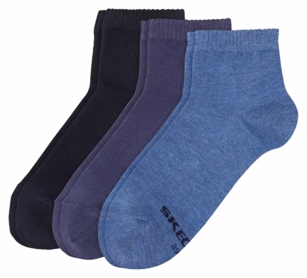 Skechers Damen Quarter Socken Basic 3er Pack Skechers Damen Quarter Socken Basic 3er Pack