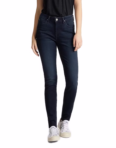 Lee Damen Jeans Scarlett High Skinny Fit  - Blau - Worn Ebony Lee Damen Jeans Scarlett High Skinny Fit  - Blau - Worn Ebony