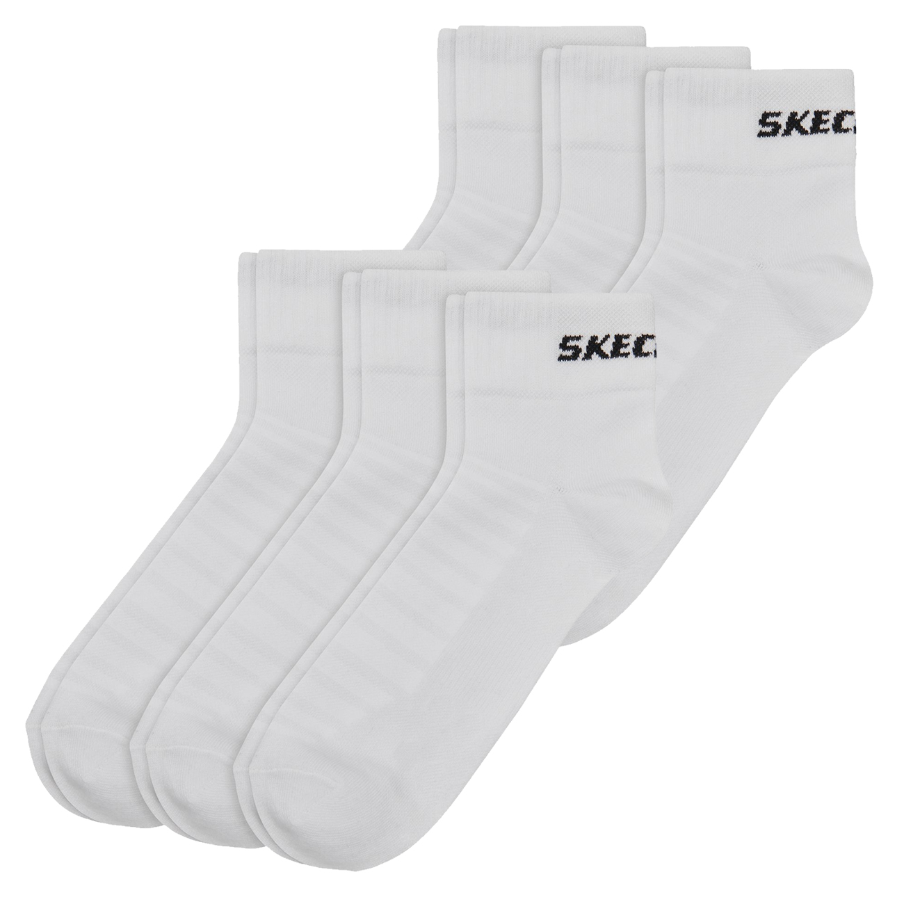 Skechers Unisex Quarter Socken Mesh Ventilation - 6er 9er 12er Multipack