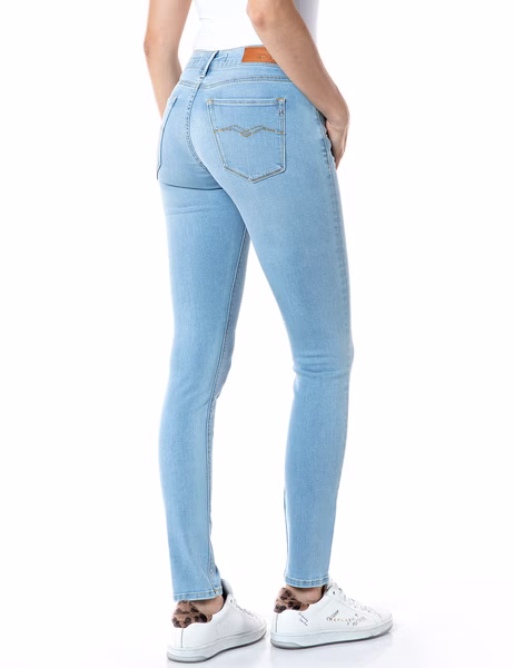 Replay Damen Jeans New Luz - Skinny Fit - Blau - Light Blue Replay Damen Jeans New Luz - Skinny Fit - Blau - Light Blue