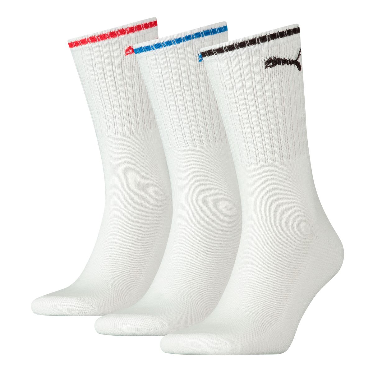 Puma Unisex Herren Damen Socken PUMA SPORT CREW STRIPE 3er Pack