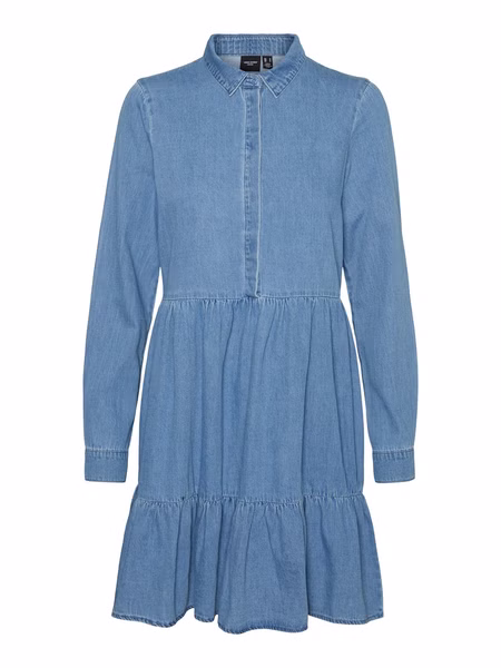 Vero Moda Damen Jeans Kleid VMMARIA FRILL Vero Moda Damen Jeans Kleid VMMARIA FRILL