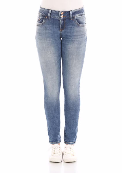 LTB Damen Jeans Molly M Super Slim Fit - Blau - Yule Wash LTB Damen Jeans Molly M Super Slim Fit - Blau - Yule Wash