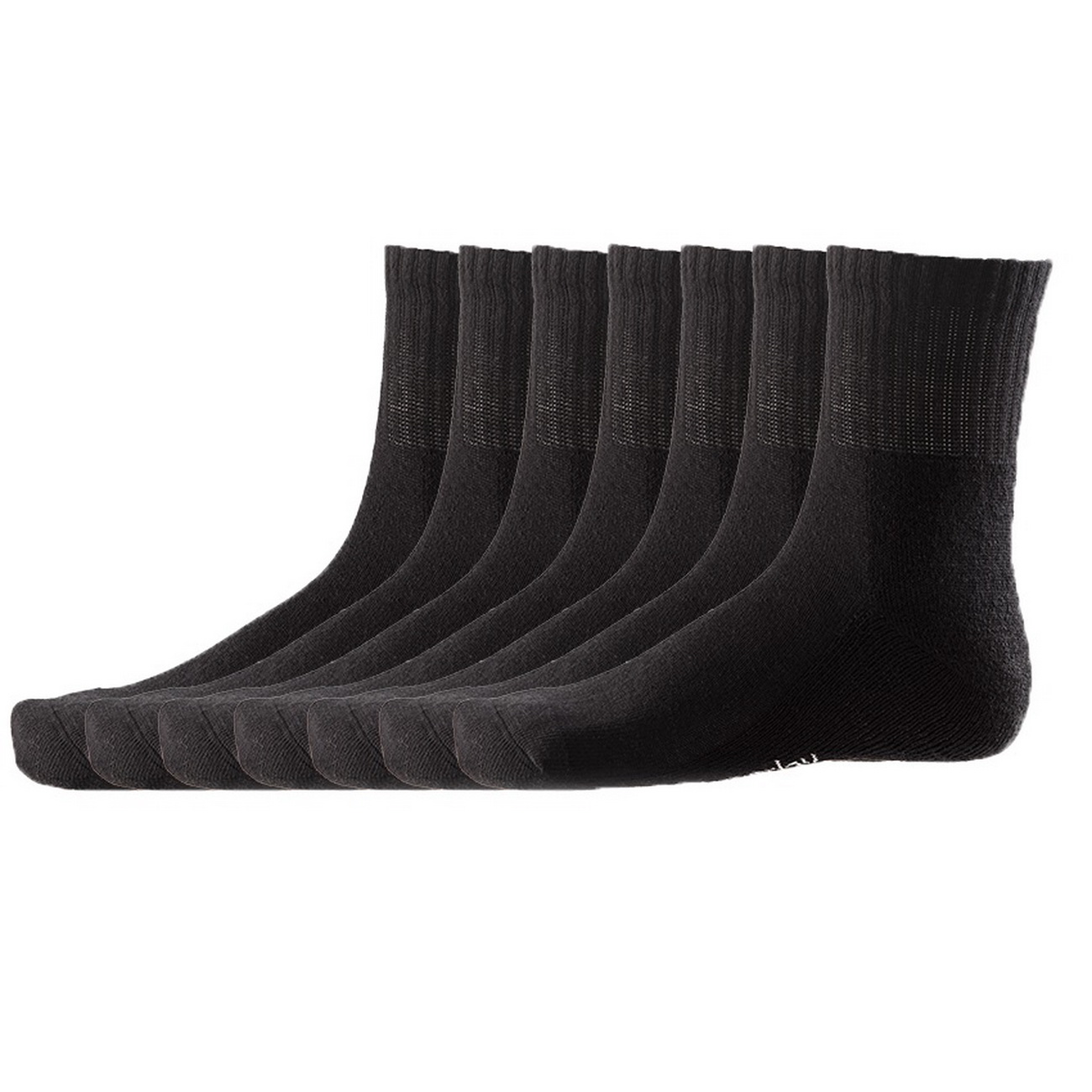 DAILYSOXX Unisex Short Crew Socken Everyday mit Frotteesohle 7er Pack