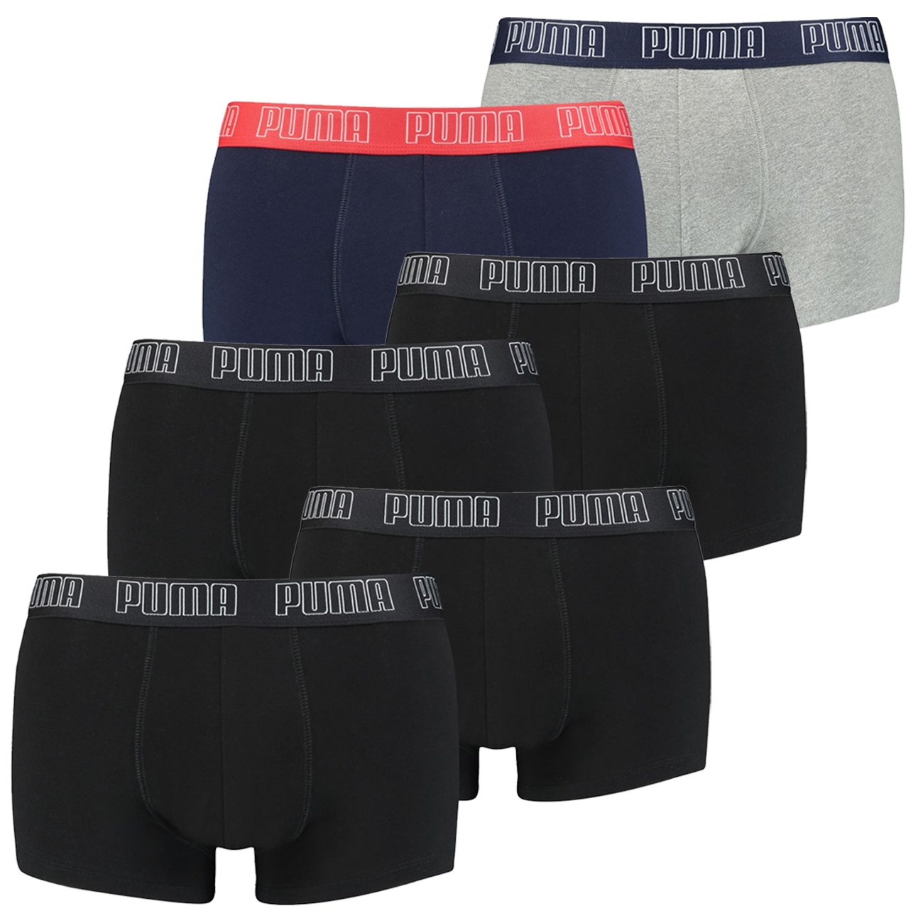 Puma Herren Boxershort Basic Trunk Shortboxer - 4er 6er 8er Multipack