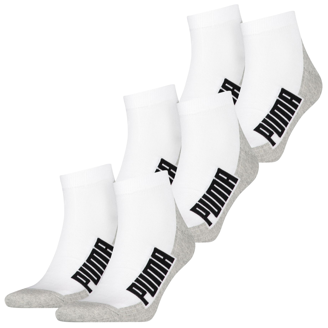 Puma Unisex Herren Damen Quarter Socken BWT CUSHIONED - 4er 6er 8er Multipack