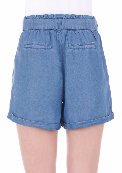 Tom Tailor Denim Damen Short Soft Relaxed Fit Blau Tom Tailor Denim Damen Short Soft Relaxed Fit Blau