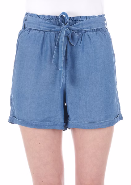 Tom Tailor Denim Damen Short Soft Relaxed Fit Blau Tom Tailor Denim Damen Short Soft Relaxed Fit Blau