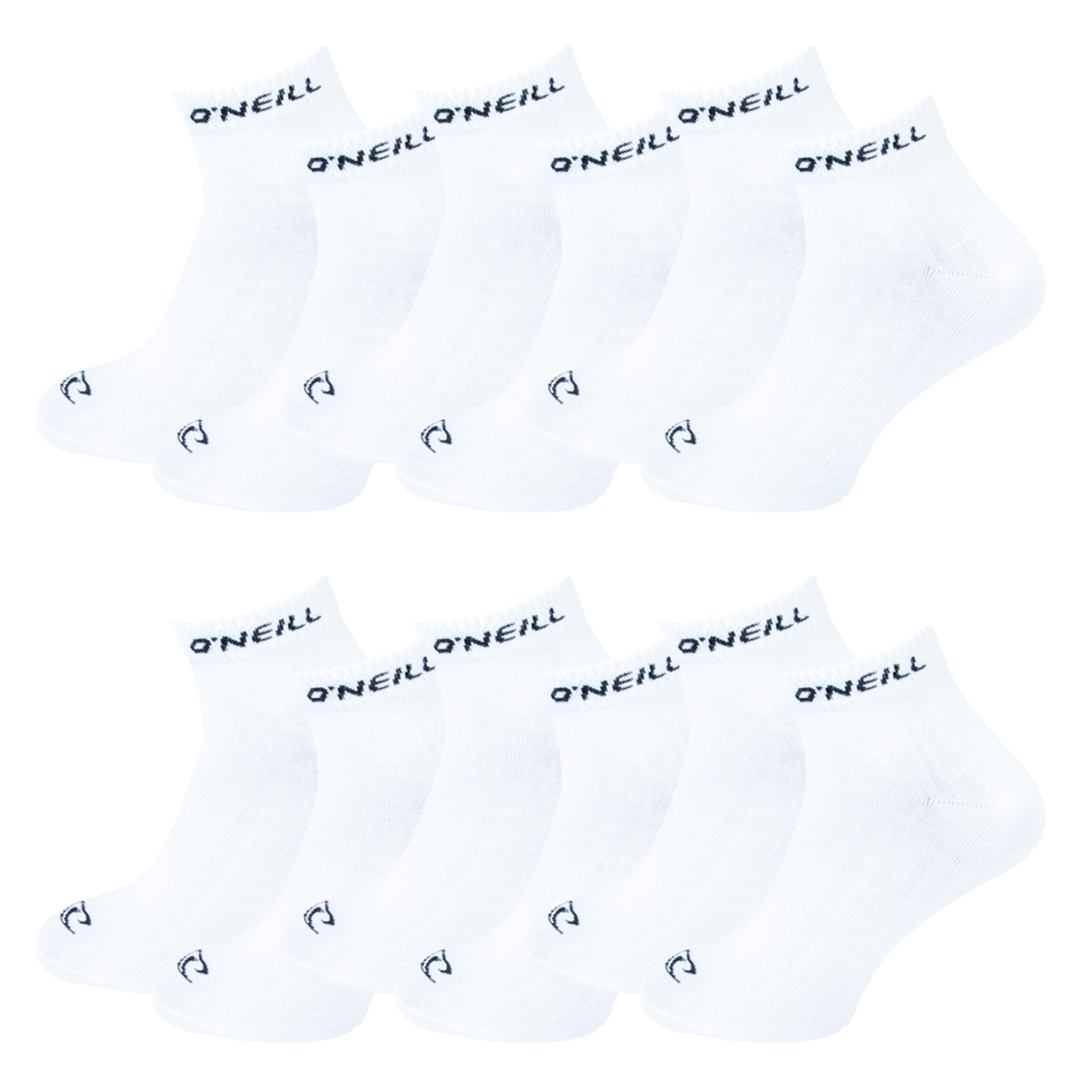 O'Neill Unisex Quarter Socken - 6er 9er 12er Multipack günstig online kaufen