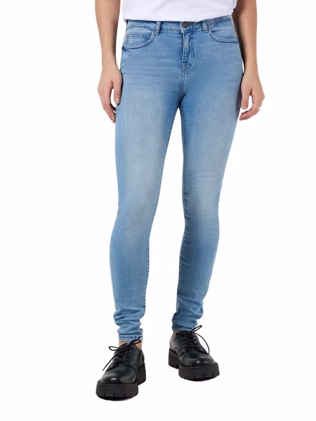 Noisy May Damen Jeans NMLUCY NW SKINNY LB - Skinny Fit - Blau - Light Blue Denim Noisy May Damen Jeans NMLUCY NW SKINNY LB - Skinny Fit - Blau - Light Blue Denim