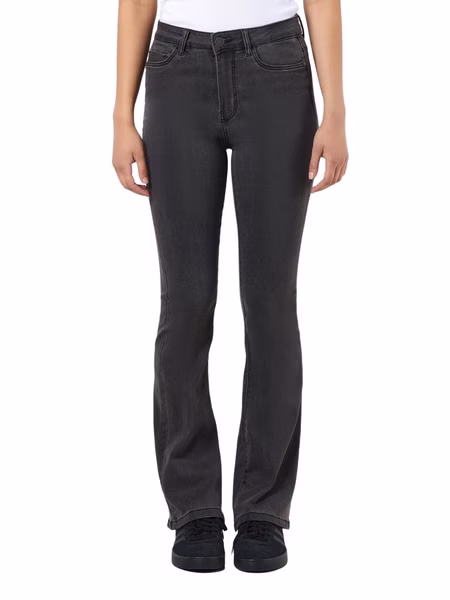 Noisy May Damen Jeans NMSALLIE HW FLARE VI069DG - Flare Fit - Grau - Dark Grey Noisy May Damen Jeans NMSALLIE HW FLARE VI069DG - Flare Fit - Grau - Dark Grey